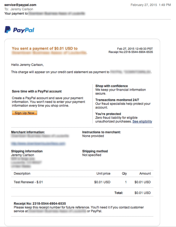 Fake PayPal Receipt Generator Free Template NuTemplates