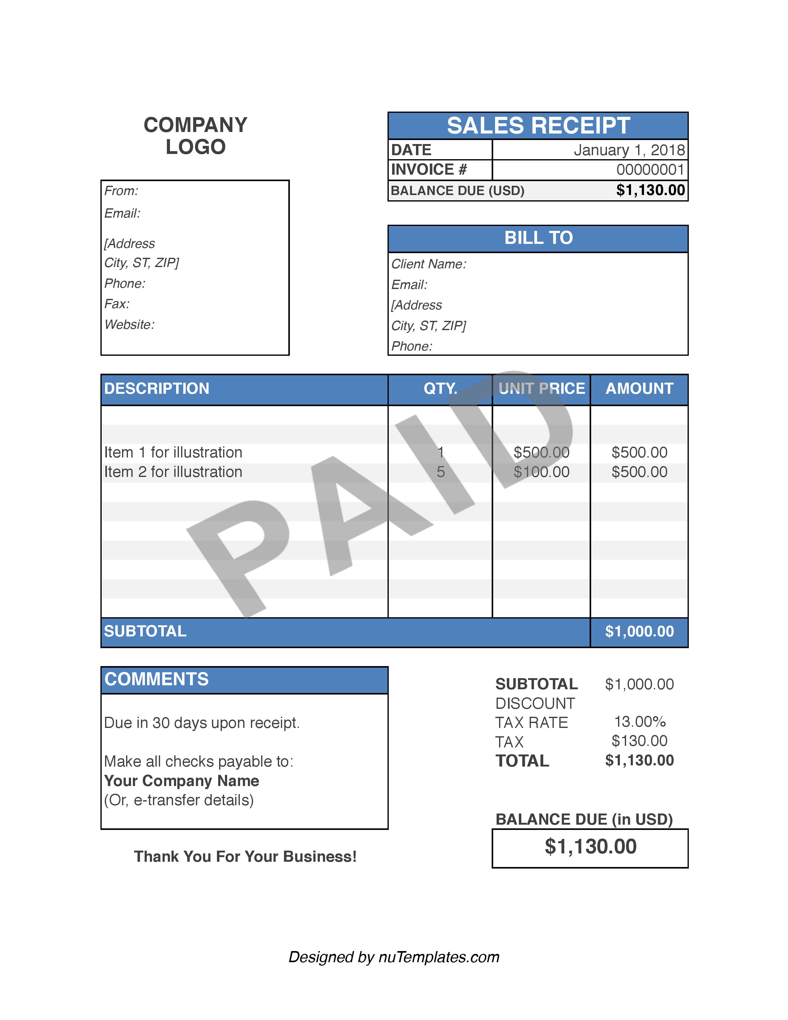 zelle-receipt-template