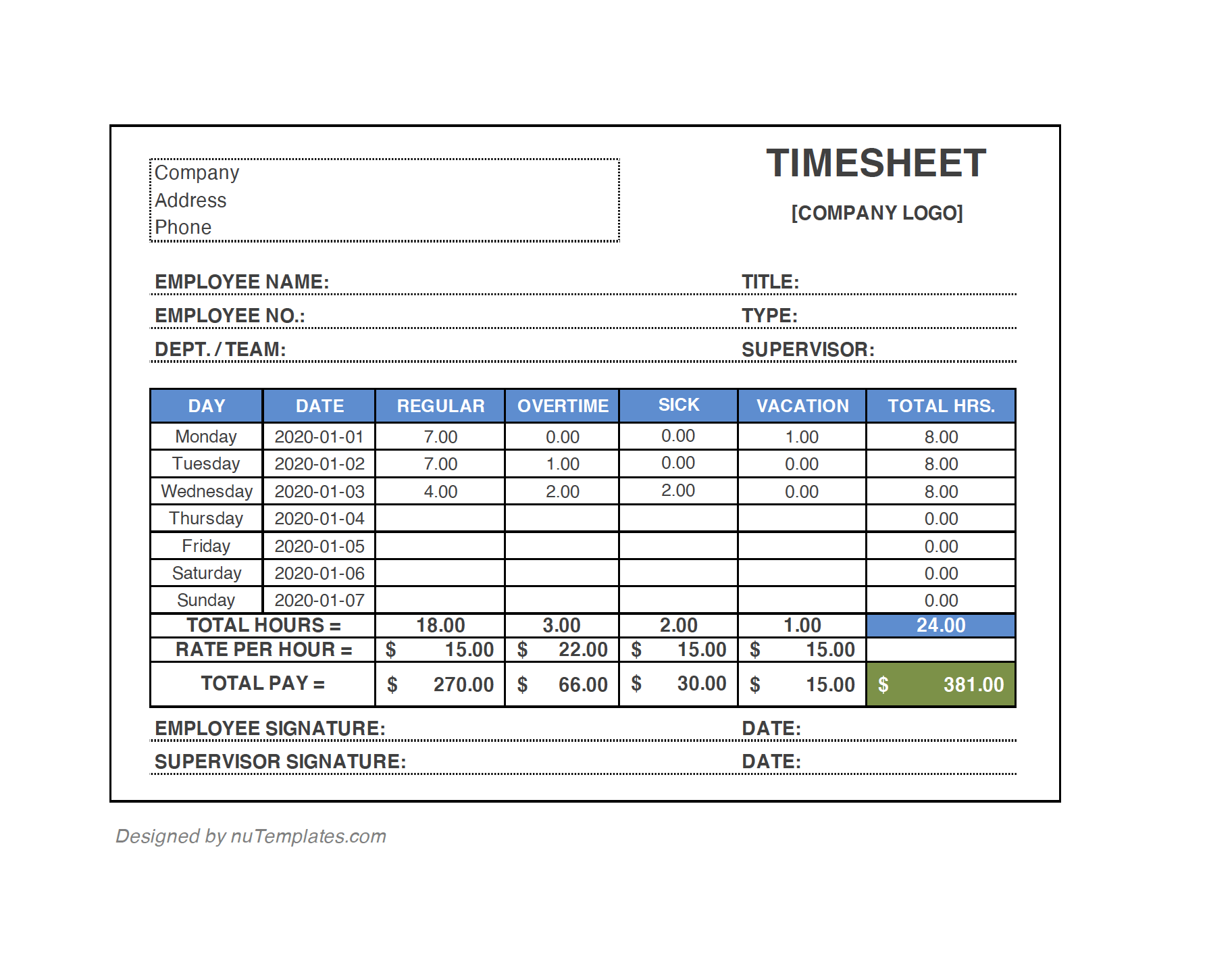 How To Do Timesheets