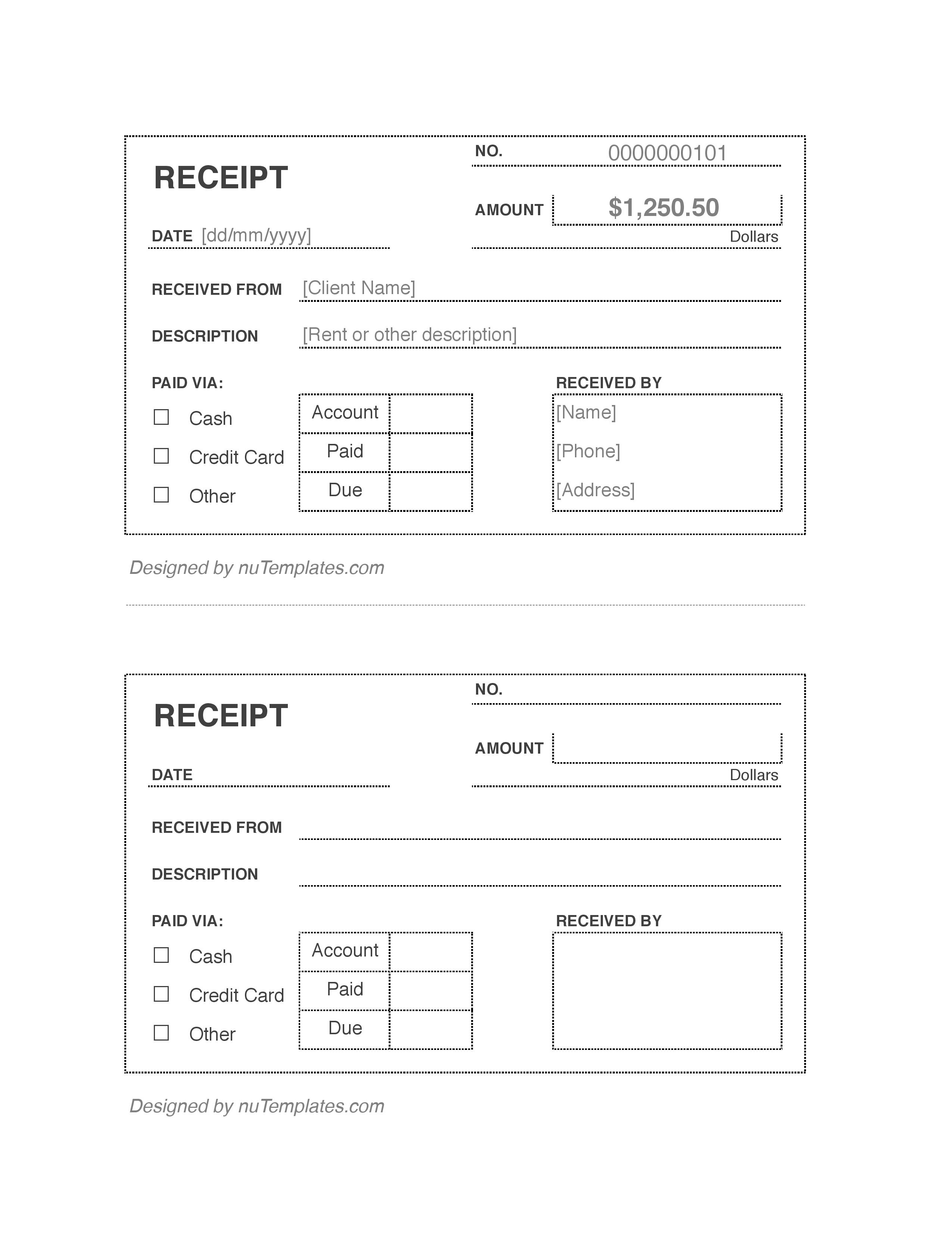 simple-receipt-template