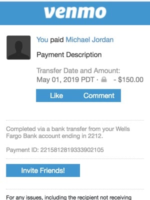 how to send a receipt on venmo