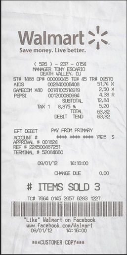 walmart online order receipt