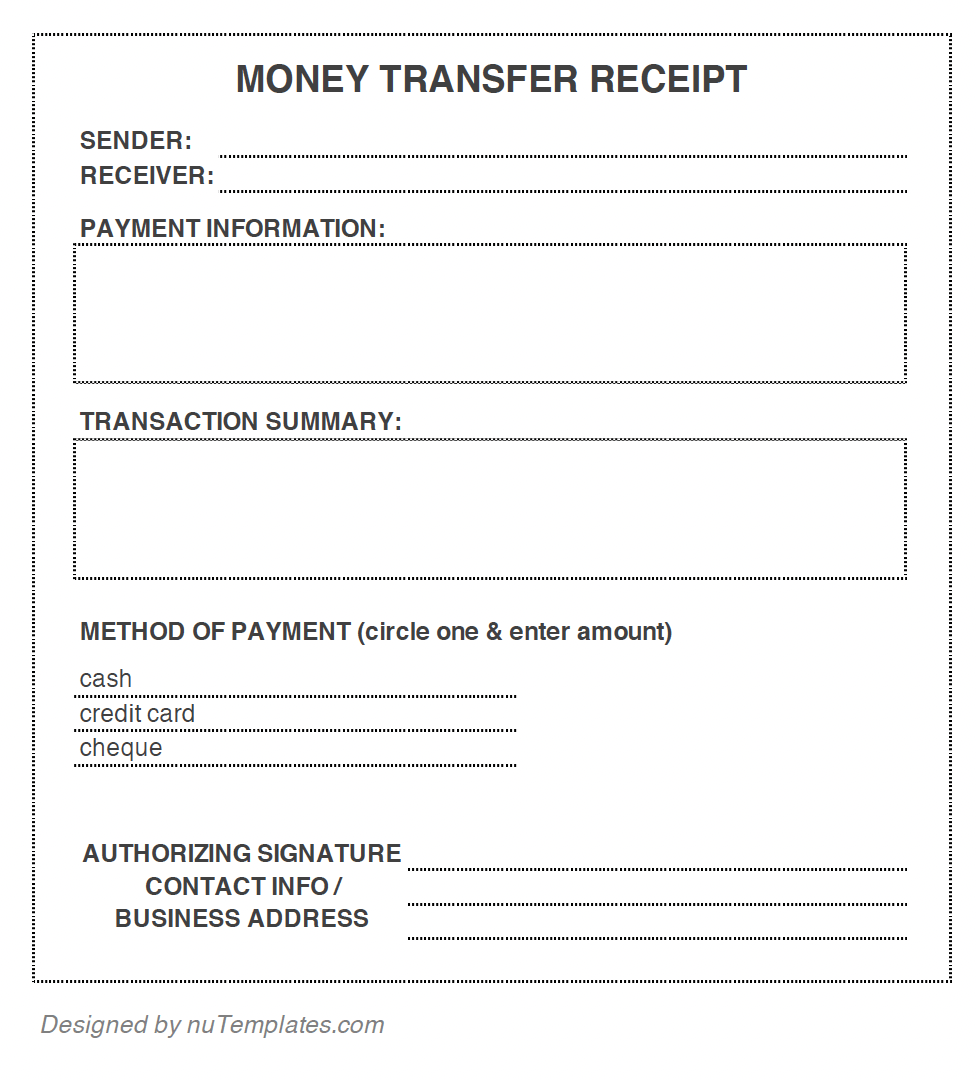 Fake Western Union Receipt Generator Online Template